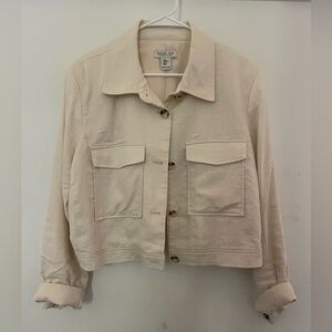 Rachel Zoe Cream Women's Jacket cropped